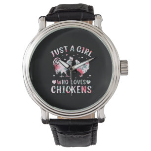 Chicken Lover Girl Who Loves Chickens Watch