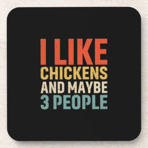 Chicken Lover   I Like Chickens Coaster
