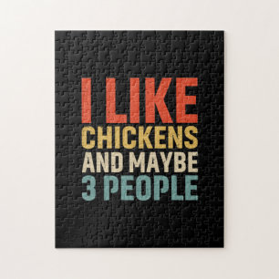 Chicken Lover I Like Chickens Jigsaw Puzzle