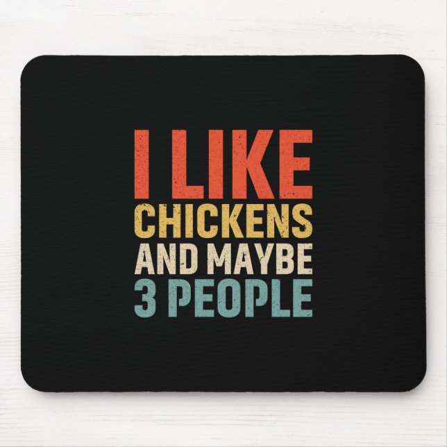 Chicken Lover | I Like Chickens Mouse Pad (Front)