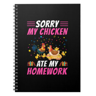 Chicken Lover   My Chicken Ate My Homework Notebook