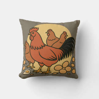 Chicken Lover Throw Pillow