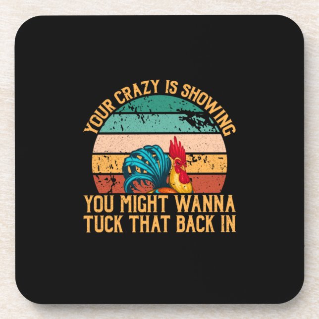Chicken Lover | You Might Wanna Tuck Coaster (Front)