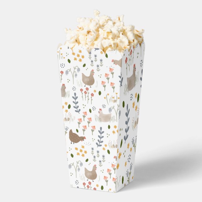 Chicken Lovers Baby Shower Birthday Party Favour Box (Popped)