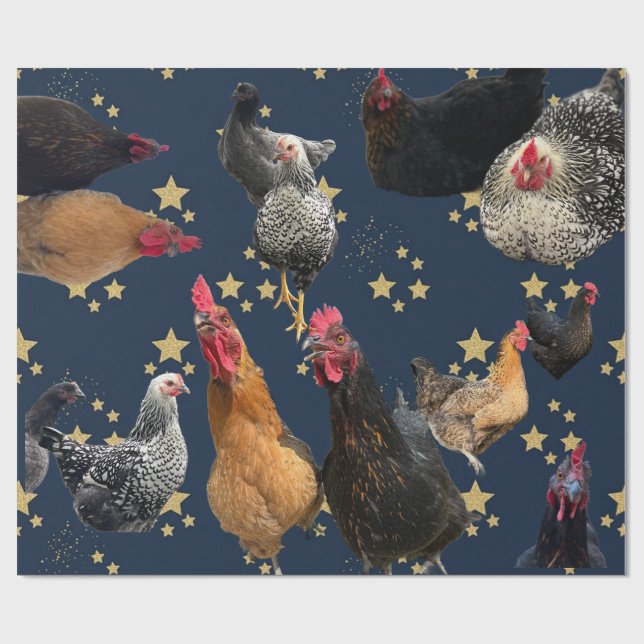 Chicken Mania 2 All Occasion Wrapping Paper (Flat)