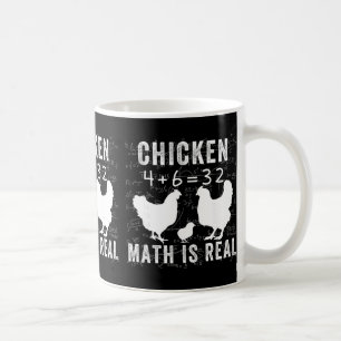 Chicken Math Is Real, Chicken Lover Funny Chicken Coffee Mug