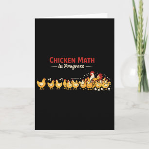 Chicken Math Too Many Chickens Ckyard Poultry Humo Card