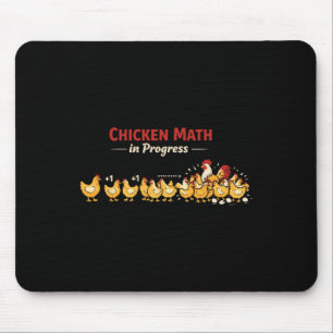 Chicken Math Too Many Chickens Ckyard Poultry Humo Mouse Pad