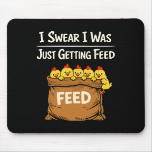 Chicken Math Too Many Chickens Ckyard Poultry Humo Mouse Pad