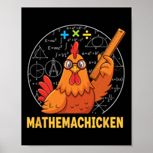 Chicken, Mathemachicken Math Hen Poster