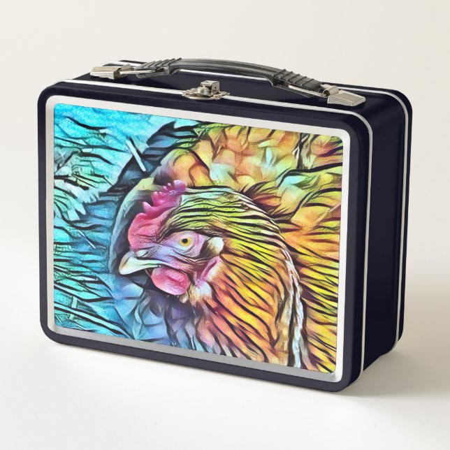CHICKEN   METAL LUNCH BOX (Front)