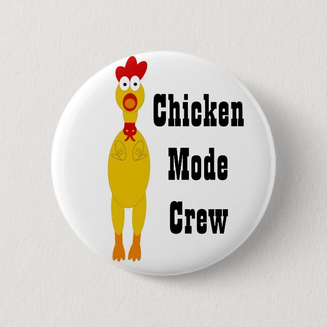 Chicken Mode Crew Button (Front)