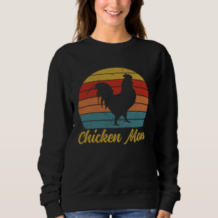 Chicken Mom Retro Chicken Owner Chicken  Chicken M Sweatshirt