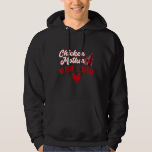 chicken mother wine lover chicken farmer hoodie
