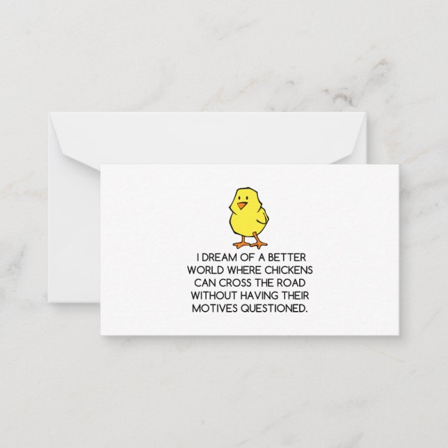 CHICKEN MOTIVES CARD (Front)