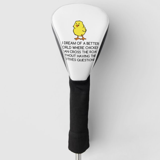CHICKEN MOTIVES GOLF HEAD COVER (Front)