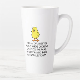 CHICKEN MOTIVES LATTE MUG