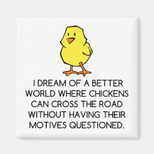CHICKEN MOTIVES MAGNET
