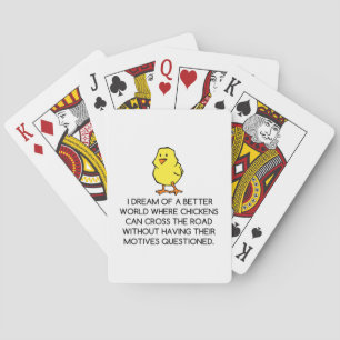 CHICKEN MOTIVES PLAYING CARDS