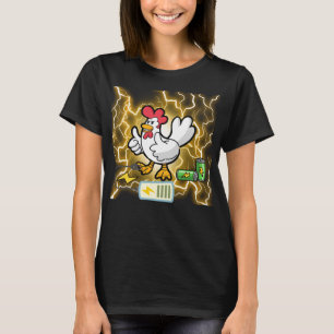 Chicken Mum Energy Funny Farm Lover Design   Proud T-Shirt