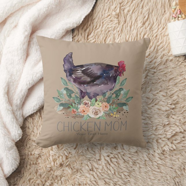 Chicken Mum Organic Farming Gardening Permaculture Cushion (Blanket)