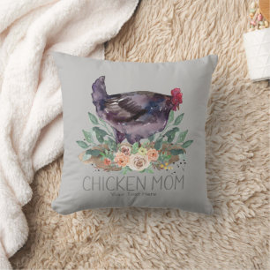 Chicken Mum Organic Farming Gardening Permaculture Cushion