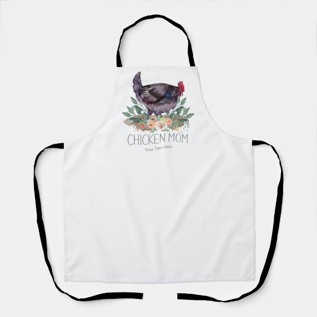 Chicken Mum Organic Farming Permaculture Gardening Apron (Front)