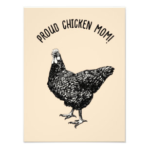 Chicken mum! photo print