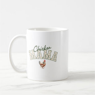 Chicken Mum Vintage Hen Floral Poultry Farming Aes Coffee Mug
