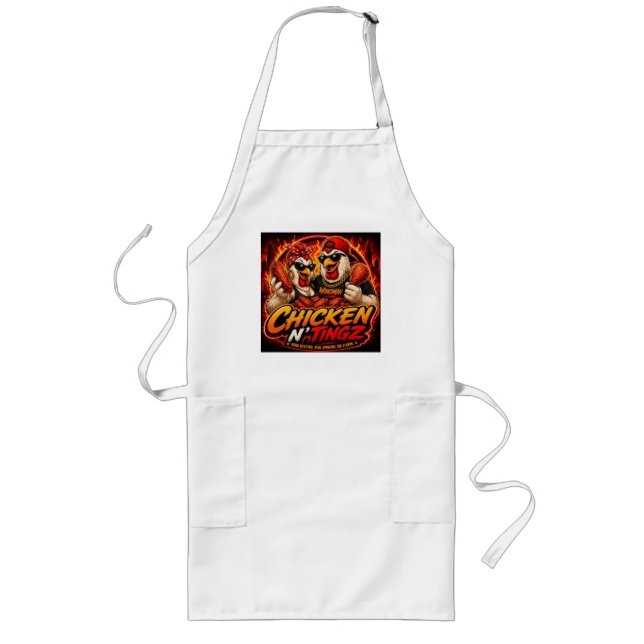 chicken N' tingz Long Apron (Front)