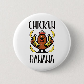Chicken Nana Cute Song Dance Fruit Kids Youth Men  6 Cm Round Badge