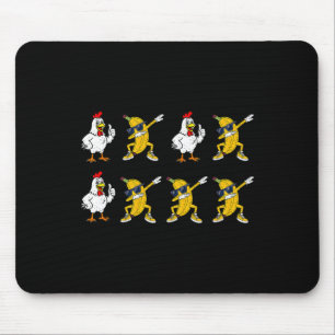 Chicken Nana Dance Dab Funny Dance Meme Kids Men W Mouse Pad