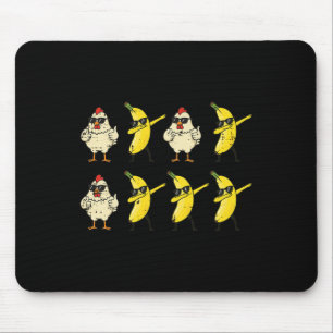 Chicken Nana Dance Dab Funny Dance Meme Kids Men W Mouse Pad