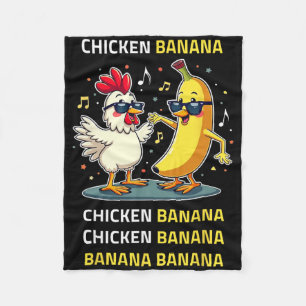 Chicken Nana Dance Fleece Blanket