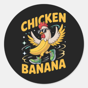 Chicken Nana Dance Meme Hen And Nana Classic Round Sticker