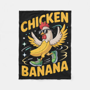 Chicken Nana Dance Meme Hen And Nana Fleece Blanket
