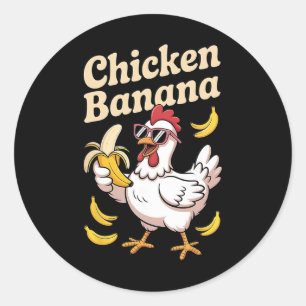 Chicken Nana Meme Trending Funny Chicken Nana  Classic Round Sticker