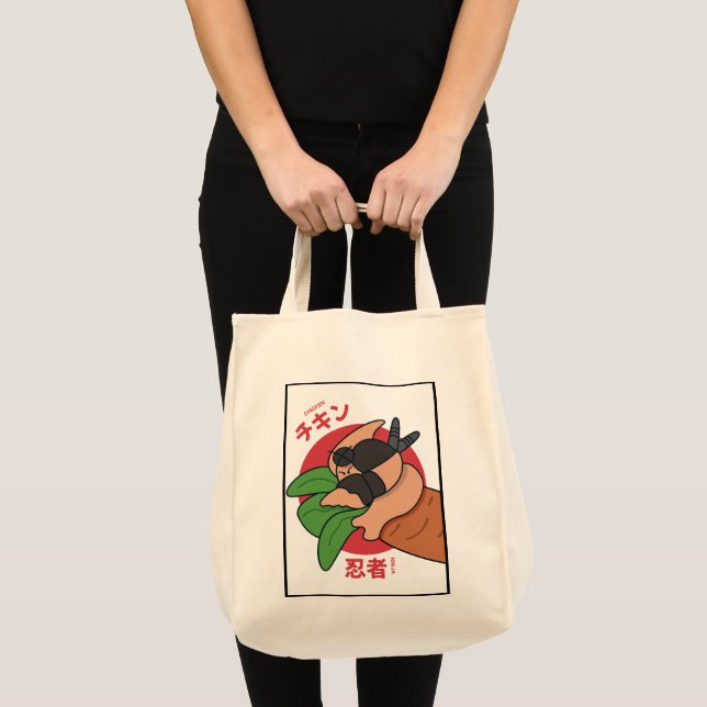Chicken Ninja Tote Bag (Front (Product))