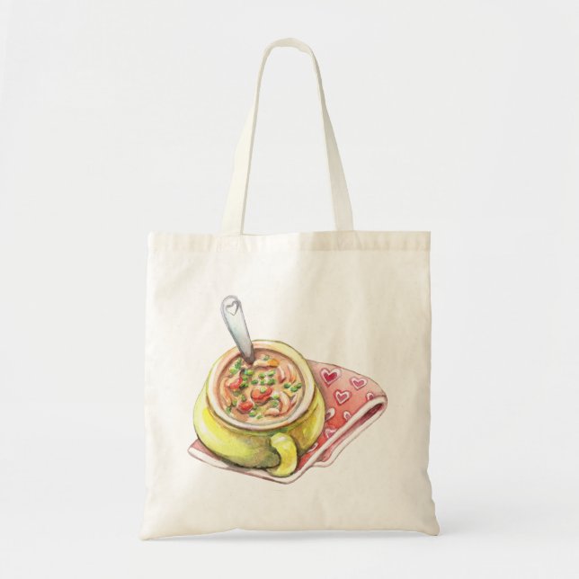 Chicken Noodle Soup Tote Bag (Front)