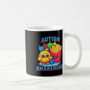Chicken Nugget And French Fries Autism Awareness Coffee Mug