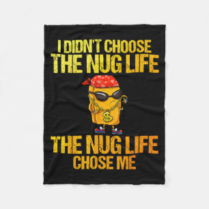 Chicken Nugget Art For Men Women Kids Chicken Nugg Fleece Blanket