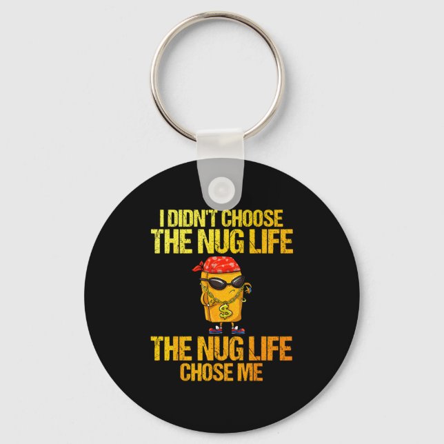 Chicken Nugget Art For Men Women Kids Chicken Nugg Key Ring (Front)