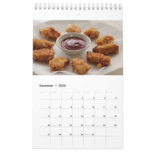 Chicken Nugget Calendar 2018 (Dec 2026)