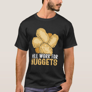 Chicken Nugget Foodie Food Lover Breaded Chicken T-Shirt