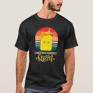 Chicken Nugget Queen Foodie Women Retro Chicken Nu T-Shirt