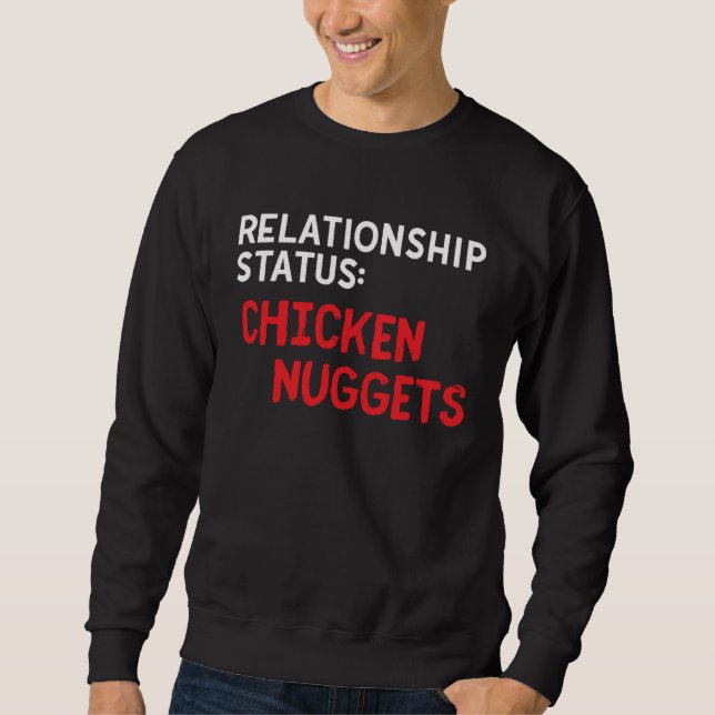 Chicken Nugget Valentines Day  Nuggets  Boys Girls Sweatshirt (Front)