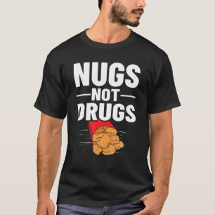 Chicken Nugget Vegan Nuggs Fries Sauce T-Shirt