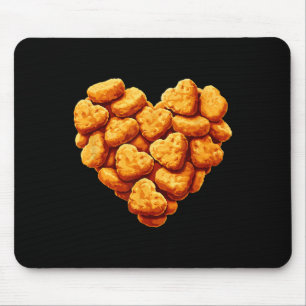 Chicken Nuggets Are My Valentine Heart Funny Valen Mouse Pad
