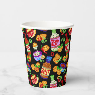 Chicken nuggets & dipping sauce paper cups
