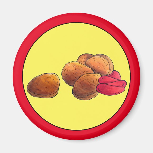 Chicken Nuggets Ketchup Junk Fast Food Foodie Magnet (Front)